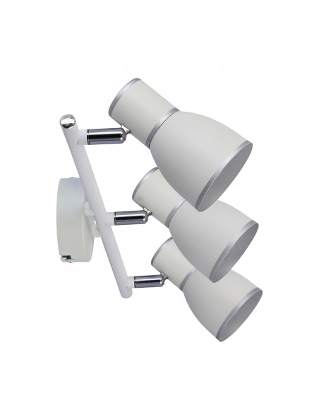 CANDELLUX FIDO LAMPA SUFITOWA LISTWA 3X40W E14 BIAŁY+CHROM 93-63403