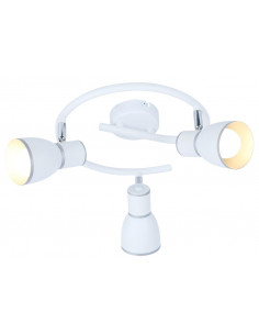 CANDELLUX FIDO LAMPA SUFITOWA SPIRALA 3X40W E14 BIAŁY+CHROM 98-63380