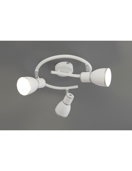 CANDELLUX FIDO LAMPA SUFITOWA SPIRALA 3X40W E14 BIAŁY+CHROM 98-63380