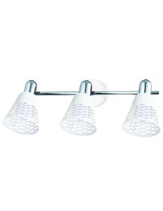 CANDELLUX DISCOVERY LAMPA SUFITOWA LISTWA 3X40W E14 CHROM/BIAŁY 93-62178