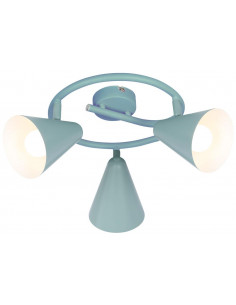 CANDELLUX AMOR LAMPA SUFITOWA SPIRALA 3X40W E14 SZARY MAT 98-63359