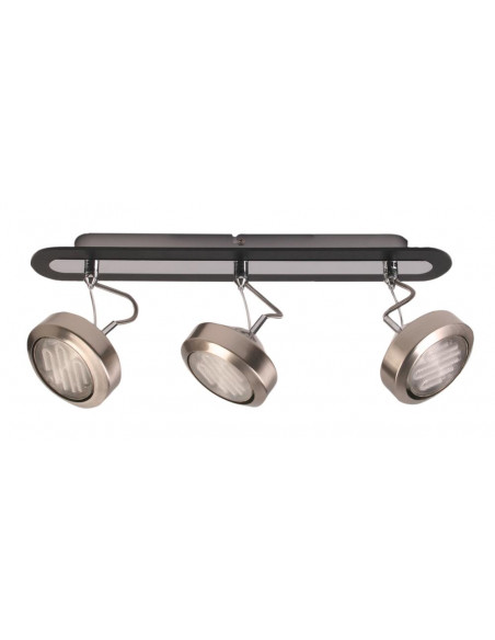 CANDELLUX EARTH LAMPA SUFITOWA LISTWA 3X9W GX53 ENERGO SATYNA/WENGE 93-15801