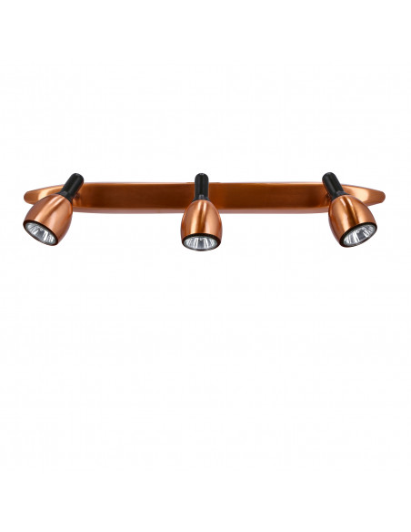 CANDELLUX CROSS LAMPA SUFITOWA LISTWA 3X50W GU10 MIEDZIANY 93-32782