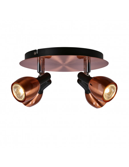 CANDELLUX CROSS LAMPA SUFITOWA PLAFON 4X50W GU10 MIEDZIANY 98-34878