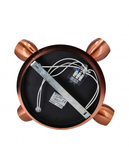 CANDELLUX CROSS LAMPA SUFITOWA PLAFON 4X50W GU10 MIEDZIANY 98-34878
