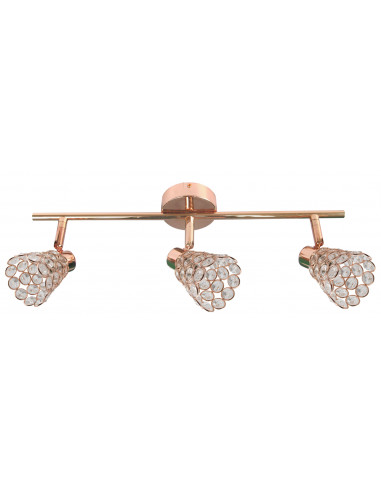 CANDELLUX Glossy listwa 3x40W G9 różowe złoto 93-00453