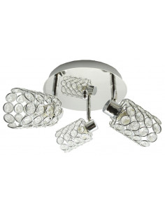 CANDELLUX YORK LAMPA SUFITOWA PLAFON 3X40W G9 CHROM 98-00125