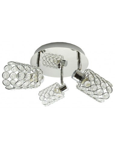 CANDELLUX YORK LAMPA SUFITOWA PLAFON 3X40W G9 CHROM 98-00125