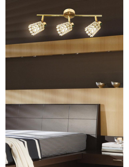 CANDELLUX YORK LAMPA SUFITOWA LISTWA 3X40W G9 MOSIĄDZ (BŻ) 93-70111