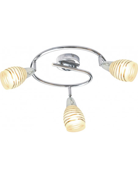 CANDELLUX JUBILAT LAMPA SUFITOWA SPIRALA 3X10W E14 LED CHROM 98-55705