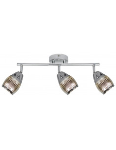 CANDELLUX MILTON LAMPA SUFITOWA LISTWA 3X10W E14 LED CHROM 93-61294