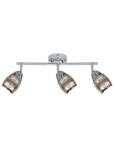 CANDELLUX MILTON LAMPA SUFITOWA LISTWA 3X10W E14 LED CHROM 93-61294