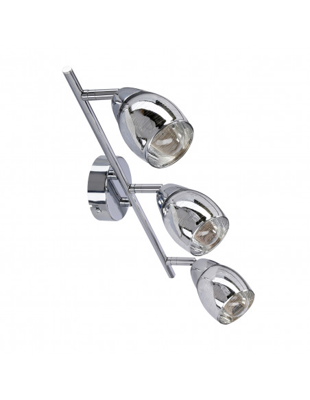 CANDELLUX MILTON LAMPA SUFITOWA LISTWA 3X10W E14 LED CHROM 93-61294