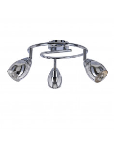 CANDELLUX MILTON LAMPA SUFITOWA SPIRALA 3X10W E14 LED CHROM 93-61300