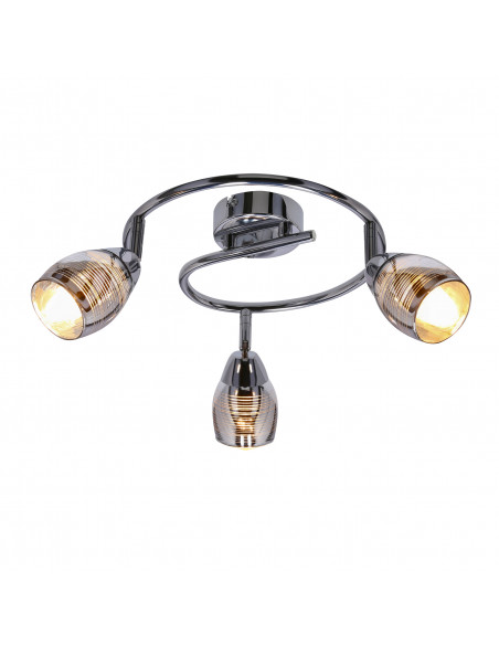 CANDELLUX MILTON LAMPA SUFITOWA SPIRALA 3X10W E14 LED CHROM 93-61300