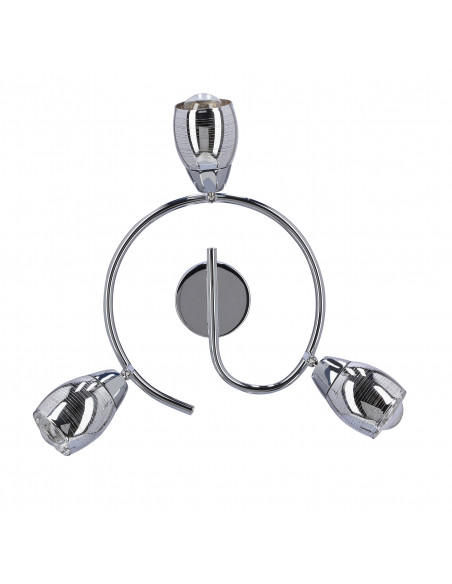 CANDELLUX MILTON LAMPA SUFITOWA SPIRALA 3X10W E14 LED CHROM 93-61300