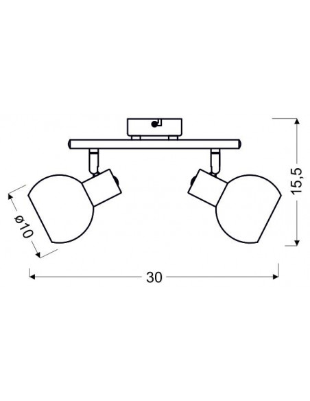 CANDELLUX MAURO LAMPA SUFITOWA LISTWA 2X4W E14 LED RGB SATYNA NIKIEL Z PILOTEM 92-61591