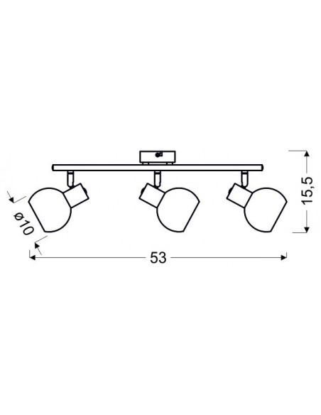 CANDELLUX MAURO LAMPA SUFITOWA LISTWA 3X4W E14 LED RGB SATYNA NIKIEL Z PILOTEM 93-61607