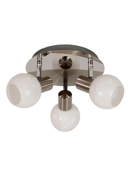 CANDELLUX AVILA LAMPA SUFITOWA PLAFON 3X40W E14 SATYNA 98-10070