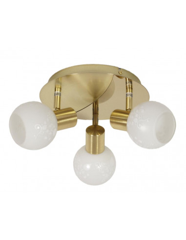 CANDELLUX AVILA LAMPA SUFITOWA PLAFON 3X40W E14 MOSIĄDZ 98-07131
