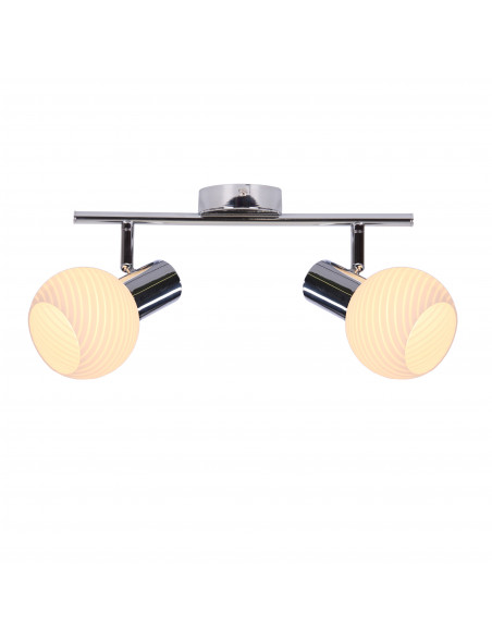 CANDELLUX Turno listwa 2x40w e14 chrom 92-94202