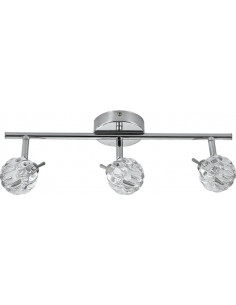 CANDELLUX BOMBOLA LAMPA SUFITOWA LISTWA 3X40W G9 CHROM BEZ ŻARÓWEK 93-70302
