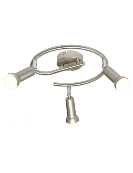 CANDELLUX ARC LAMPA SUFITOWA SPIRALA 3X40W E14 SATYNA NIKIEL 98-63304