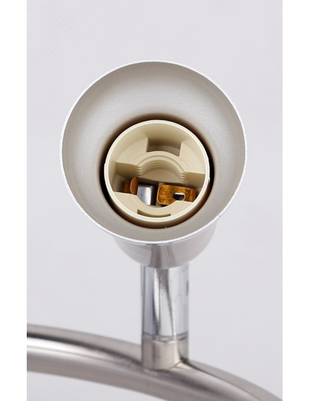 CANDELLUX ARC LAMPA SUFITOWA SPIRALA 3X40W E14 SATYNA NIKIEL 98-63304