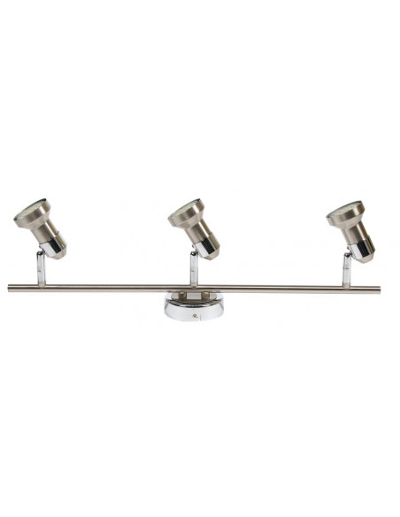 CANDELLUX ARKON LAMPA SUFITOWA LISTWA 3X50W GU10 SAT NIKIEL+CHROM BEZ ŻARÓWEK 93-59598