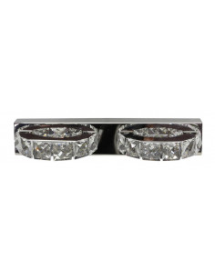 CANDELLUX SHIPI LAMPA KINKIET 2X3W LED KRYSZTAŁKI STAL NIERDZEWNA 22-45300