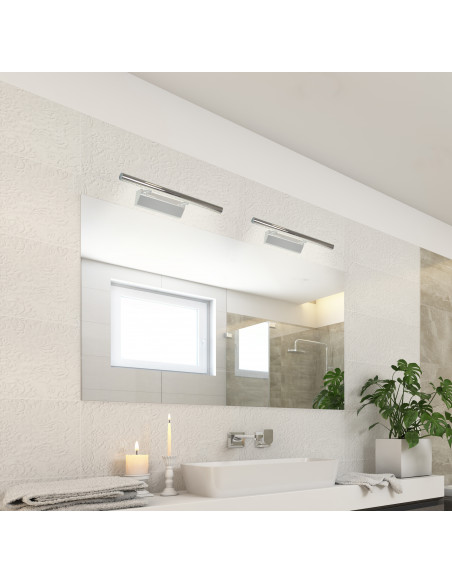 CANDELLUX FORTE LED 2 LAMPA KINKIET 5W LED RURKA OKRĄGŁA CHROM 20-27016