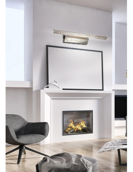 CANDELLUX FORTE LED 3 LAMPA KINKIET 7W LED RURKA TRÓJKĄTNA Z WYŁĄCZNIKIEM SATYNA 20-27023