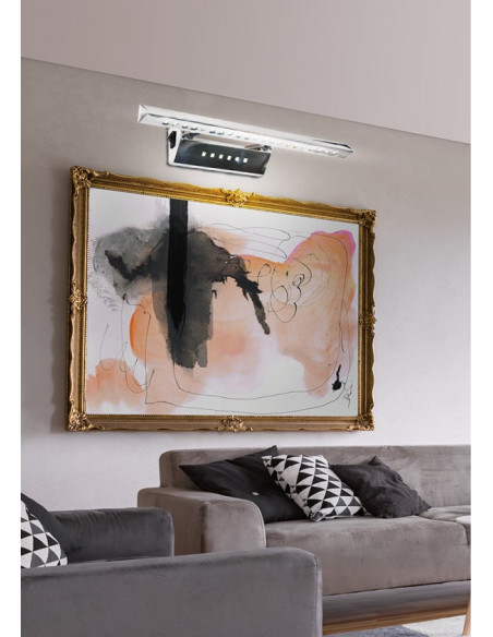 CANDELLUX FORTE LED 3 LAMPA KINKIET 7W LED RURKA TRÓJKĄTNA Z WYŁĄCZNIKIEM CHROM 20-27030