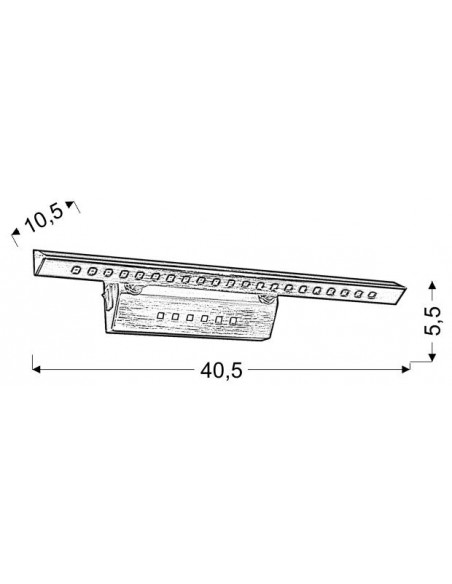 CANDELLUX FORTE LED 3 LAMPA KINKIET 7W LED RURKA TRÓJKĄTNA Z WYŁĄCZNIKIEM CHROM 20-27030