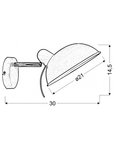 CANDELLUX DURIO LAMPA KINKIET 1X40W E14 BIAŁY 21-51448