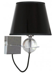 CANDELLUX TESORO LAMPA KINKIET 1X40W E14 CZARNY ZŁOTY SRODEK 21-29508