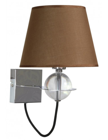 CANDELLUX TESORO LAMPA KINKIET 1X40W E14 BRĄZOWY 21-29539
