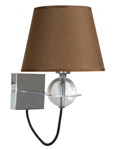 CANDELLUX TESORO LAMPA KINKIET 1X40W E14 BRĄZOWY 21-29539