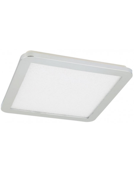 CANDELLUX NEXIT LAMPA SUFITOWA PLAFON 30X30 18W LED IP44 CHROM+GRANILA 3000K 10-66794