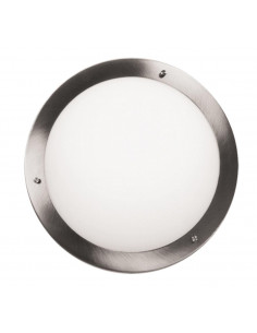 CANDELLUX AQUILA LAMPA SUFITOWA PLAFON 32 1X60W E27 SATYNA NIKIEL IP44 13-84197
