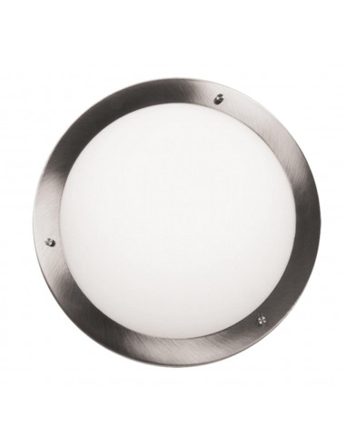 CANDELLUX AQUILA LAMPA SUFITOWA PLAFON 32 1X60W E27 SATYNA NIKIEL IP44 13-84197