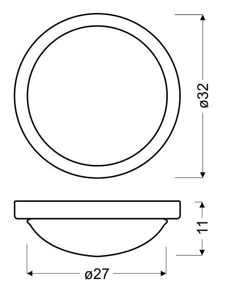 CANDELLUX RODA LAMPA SUFITOWA PLAFON 325 E27 2X60W SAT NIKIEL 13-74037