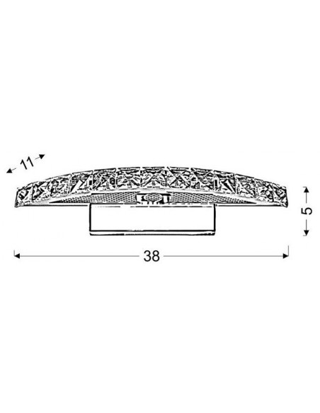 CANDELLUX ARANDE LAMPA KINKIET 8W LED CHROM 20-32683