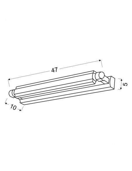 CANDELLUX QUASAR 1 LAMPA KINKIET 10W LED CHROM 20-32560
