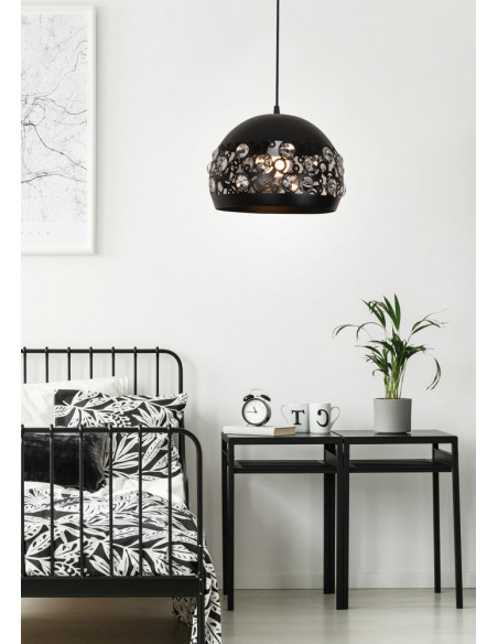 CANDELLUX JOLINA LAMPA WISZĄCA 30 1X40W E27 CZARNY 31-69696