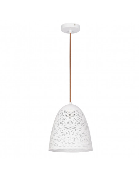 CANDELLUX BENE LAMPA WISZĄCA 20/21 STOŻEK 1X60W E27 AŻUROWY BIAŁY 31-70340