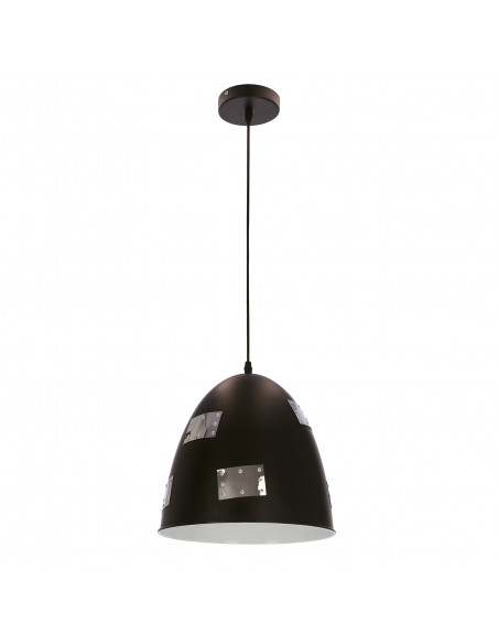 CANDELLUX PATCH LAMPA WISZĄCA 29 1X60W E27 CZARNY + CHROMOWANY DEKOR 31-43184