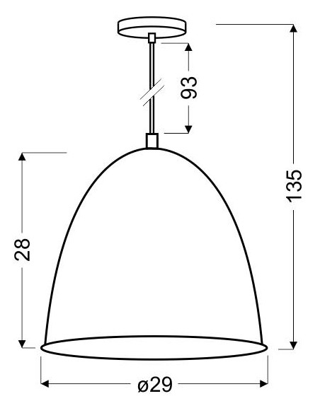 CANDELLUX PATCH LAMPA WISZĄCA 29 1X60W E27 CZARNY + CHROMOWANY DEKOR 31-43184