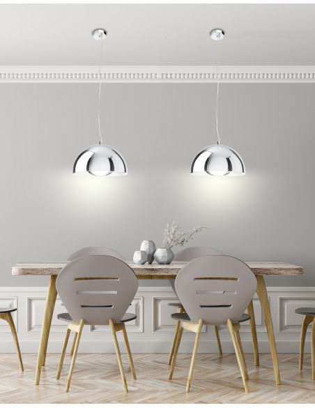 CANDELLUX DORADA LAMPA WISZĄCA 30 1X60W E27 CHROM 31-26361