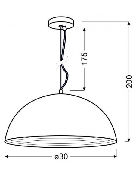 CANDELLUX DORADA LAMPA WISZĄCA 30 1X60W E27 CHROM 31-26361